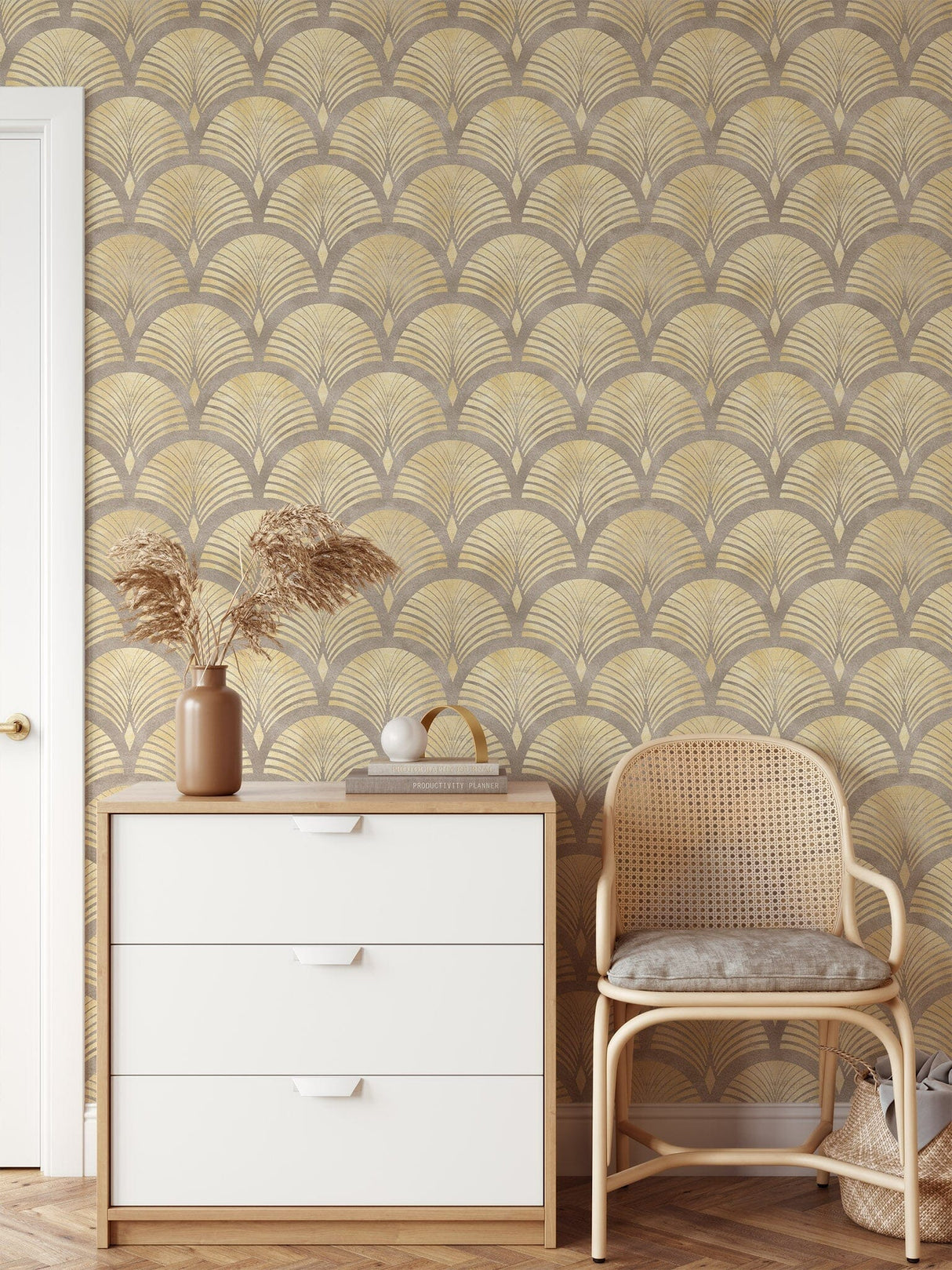 Beige Minimalist Wallpaper for Walls Removable Wallpaper EazzyWalls 