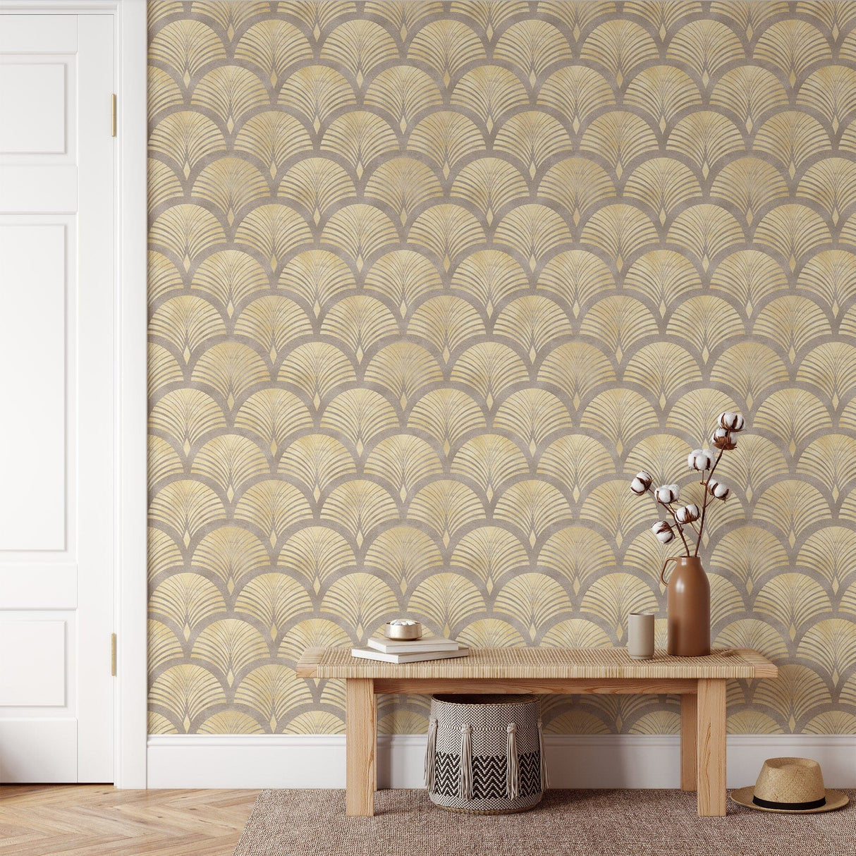 Beige Minimalist Wallpaper for Walls Removable Wallpaper EazzyWalls 