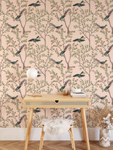 Vintage Chinoiserie Wallpaper Removable Wallpaper EazzyWalls 