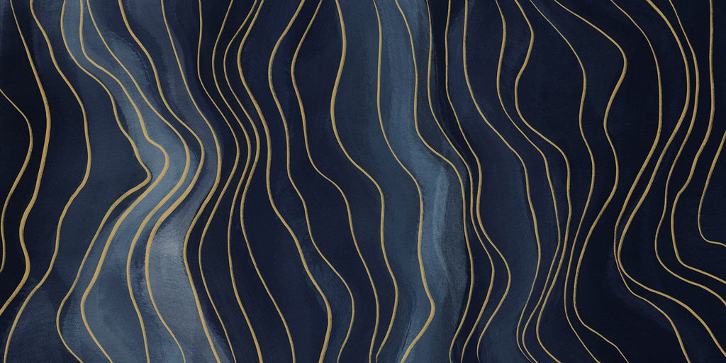 Navy Blue Pattern Removable Wallpaper Removable Wallpaper EazzyWalls 