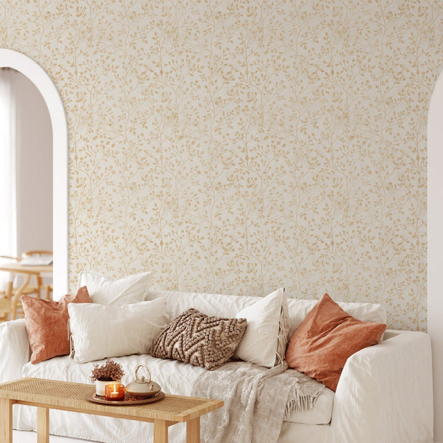 Floral Boho Wallpaper Removable Wallpaper EazzyWalls Sample: 6"W x 9"H Smooth Vinyl 