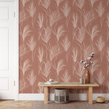 Terracotta Boho Wallpaper Peel and Stick Removable Wallpaper EazzyWalls 