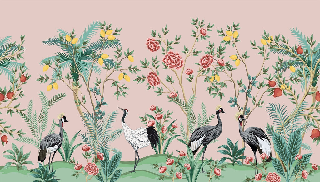 Japanese Chinoiserie Wallpaper Removable Wallpaper EazzyWalls 