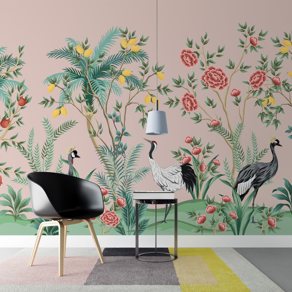 Japanese Chinoiserie Wallpaper Removable Wallpaper EazzyWalls 