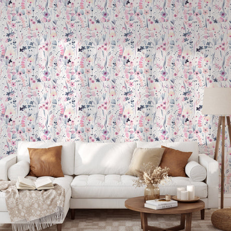 Wildflower Wallpaper Removable Peel and Stick Wallpaper EazzyWalls 