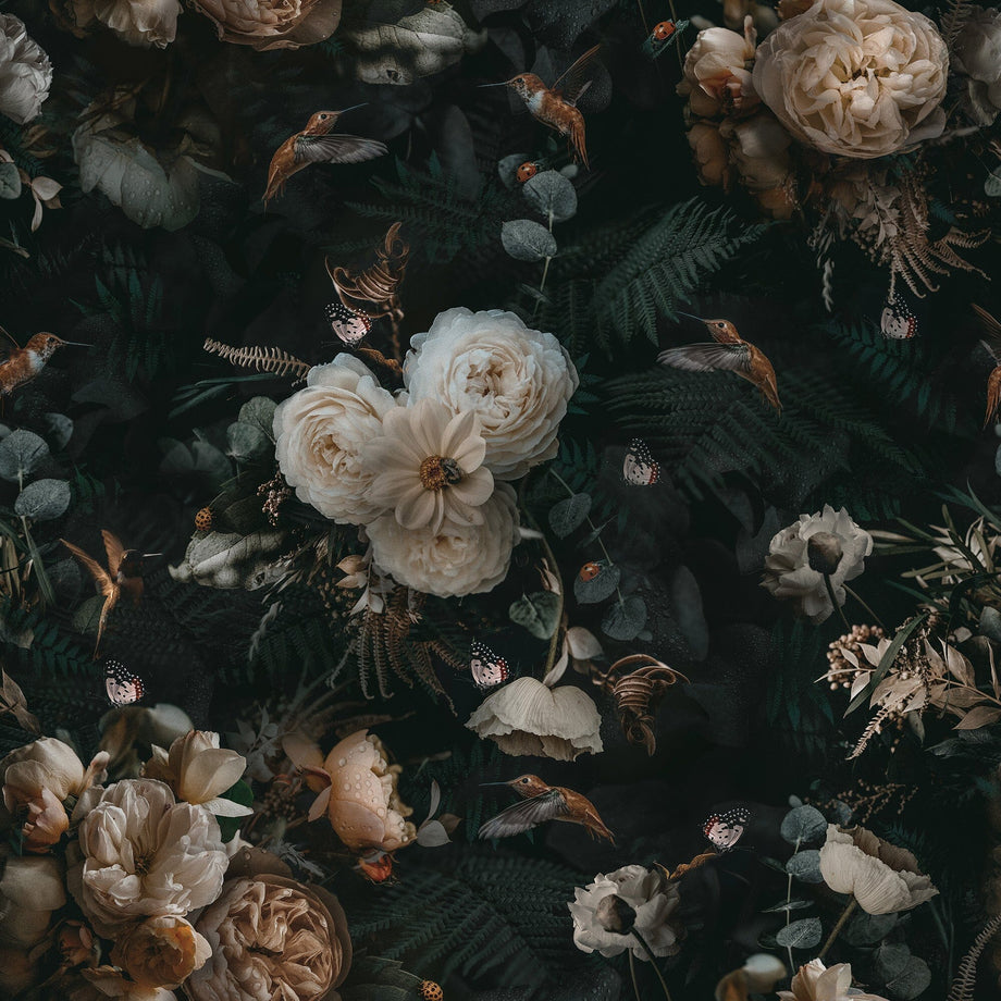 Black Floral Wallpaper  Premium Quality Wallpapers  The Wallberry