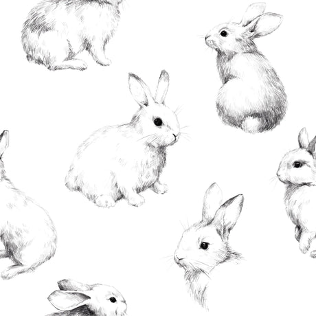 Bunny Nursery Wallpaper Removable Wallpaper EazzyWalls Sample: 6''W x 9''H Smooth Vinyl 