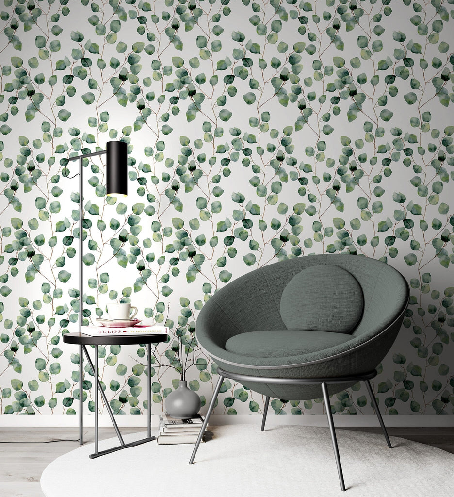 Eucalyptus Wallpaper - Removable Wallpaper - Self Adhesive Wall Paper image 5