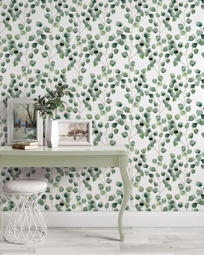 Eucalyptus Wallpaper - Removable Wallpaper - Self Adhesive Wall Paper image 6
