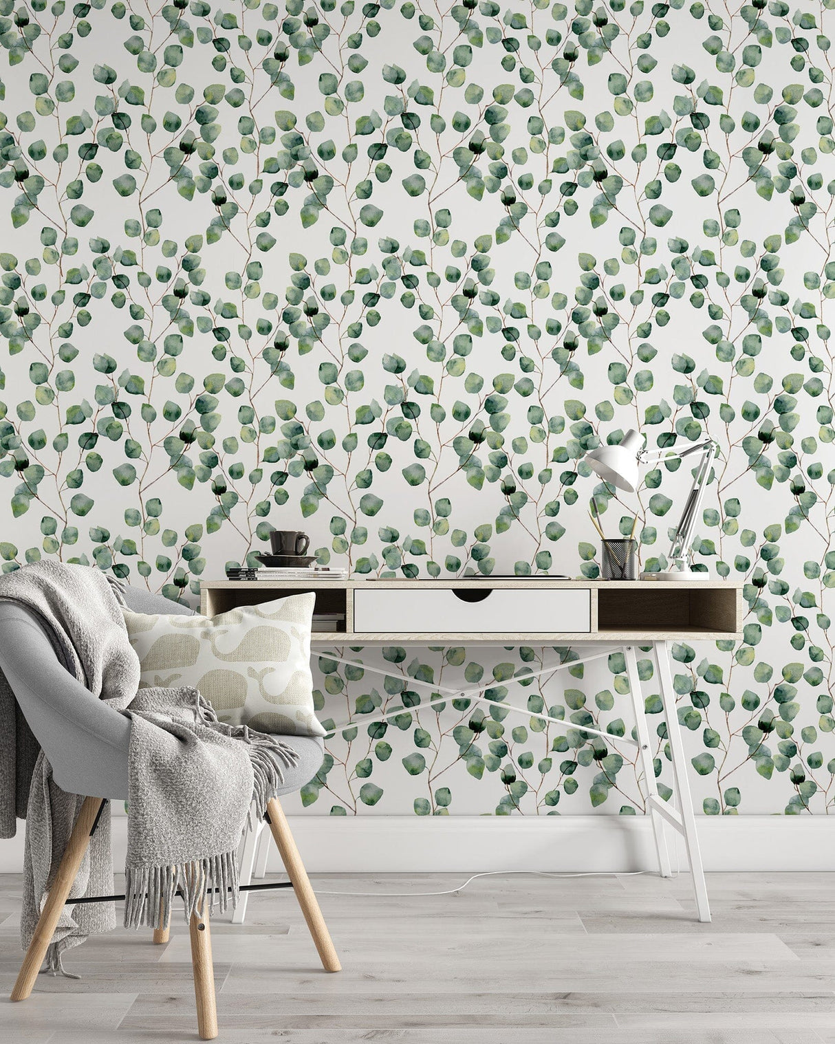 Eucalyptus Wallpaper - Removable Wallpaper - Self Adhesive Wall Paper image 7