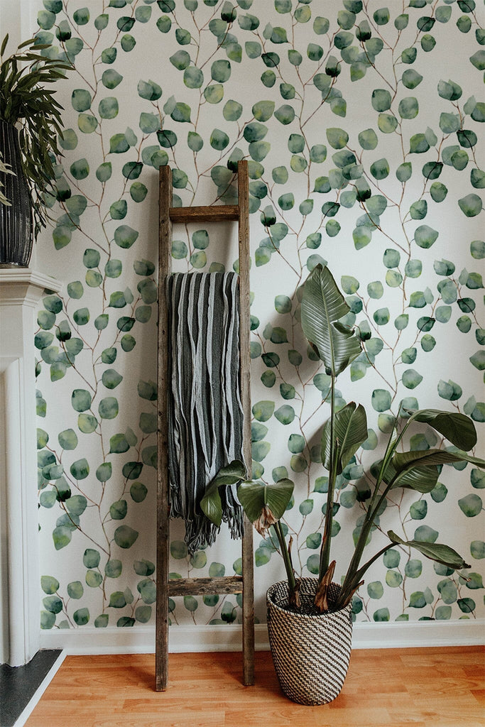 Eucalyptus Wallpaper - Removable Wallpaper - Self Adhesive Wall Paper image 3