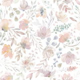 Delicate Watercolor Flowers Wall Mural Removable Wallpaper EazzyWalls Sample: 6''W x 9''H Smooth Vinyl 