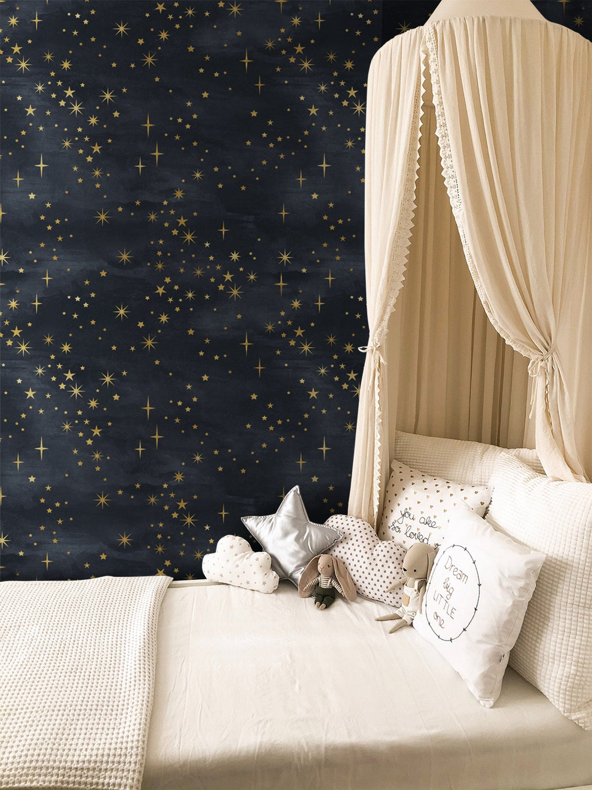 Starry Sky Pattern Wallpaper Removable Wallpaper EazzyWalls 