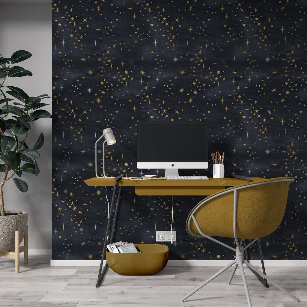 Starry Sky Pattern Wallpaper Removable Wallpaper EazzyWalls 