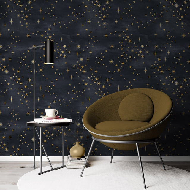 Starry Sky Pattern Wallpaper Removable Wallpaper EazzyWalls 