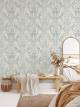 Vintage Damask Wallpaper Peel and stick Wallpaper EazzyWalls 