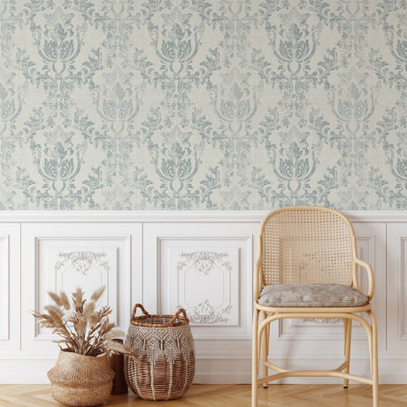 Vintage Damask Wallpaper Peel and stick Wallpaper EazzyWalls 