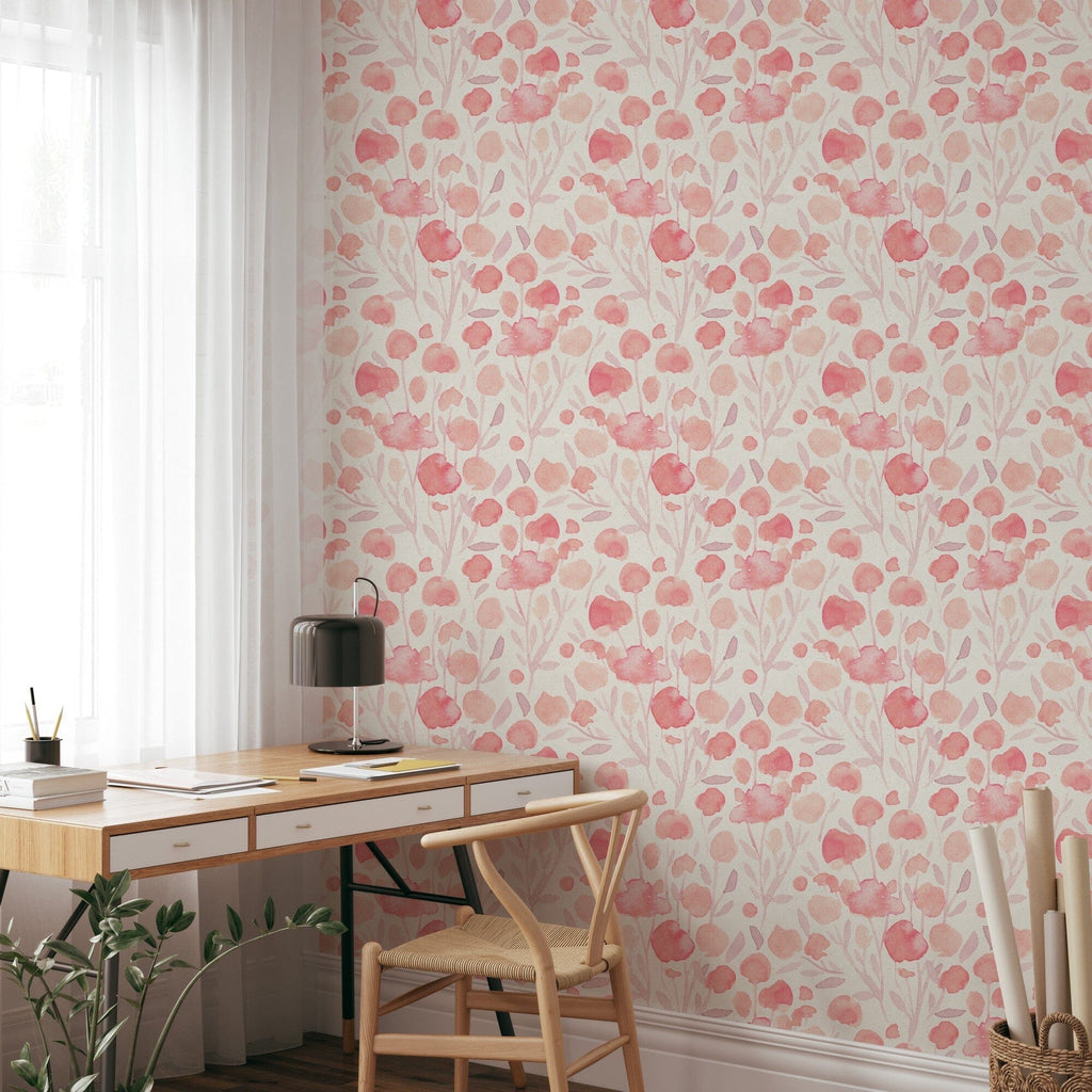 Pink Boho Wallpaper Removable Wallpaper EazzyWalls  image 1