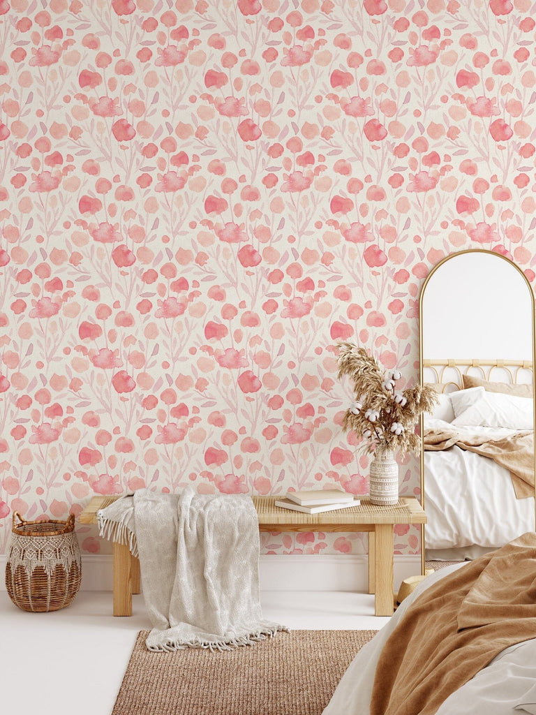 Pink Boho Wallpaper Removable Wallpaper EazzyWalls  image 3