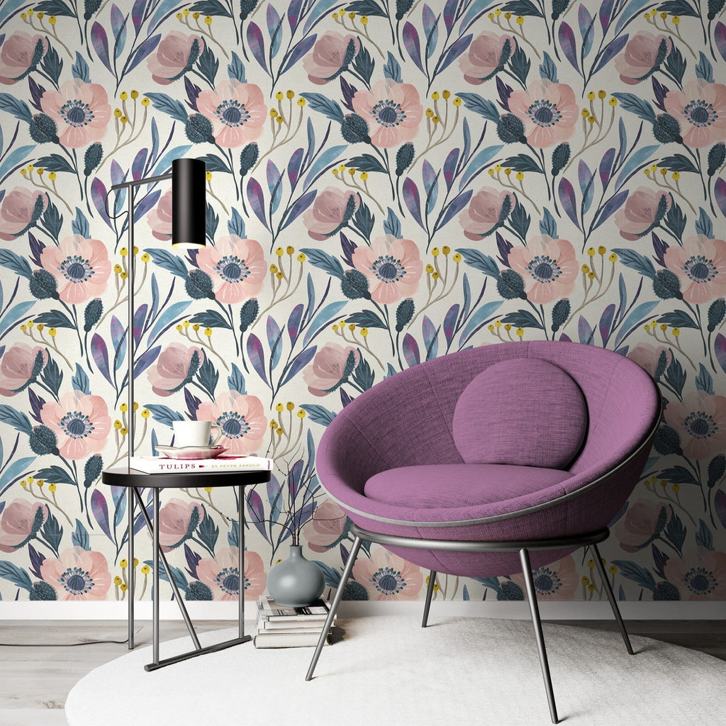 Purple Daisy Wallpaper image 1