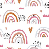 Rainbow Pattern Peel and Stick Wallpaper Removable Wallpaper EazzyWalls 