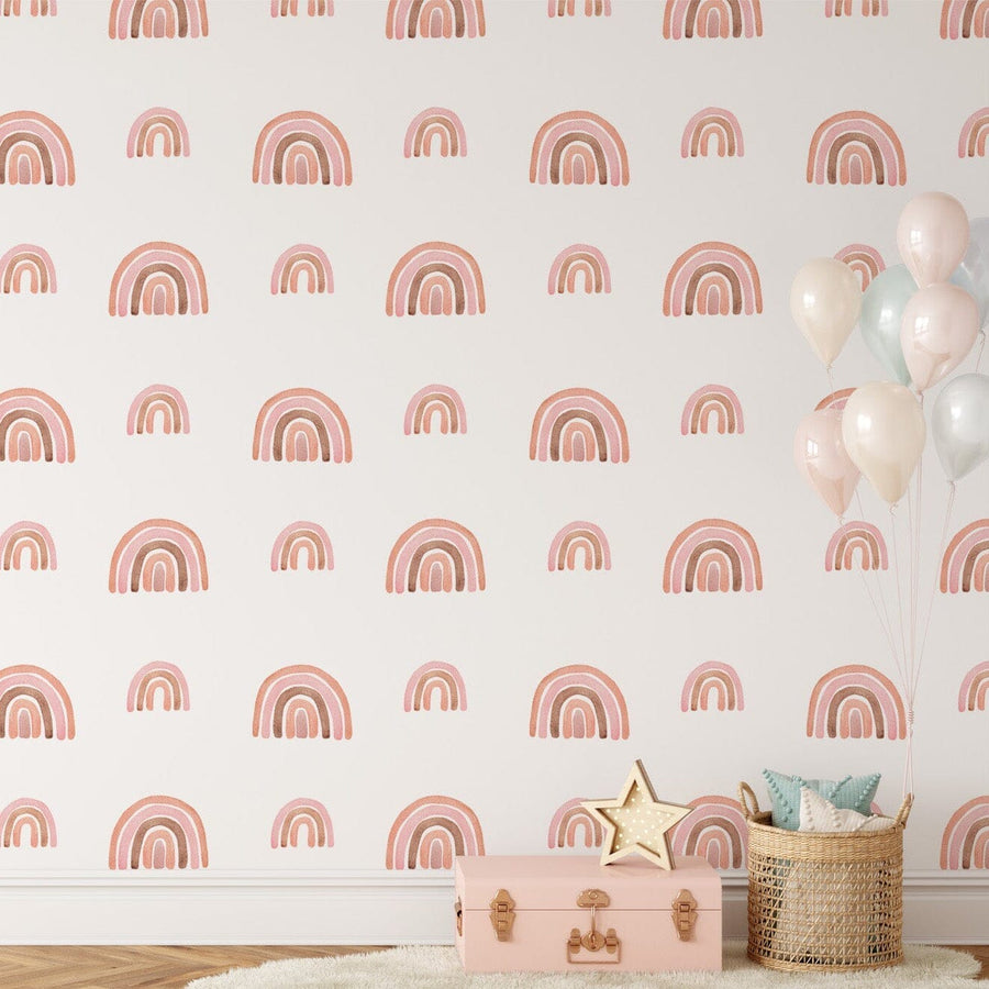 Rainbow Mural Wallpaper Removable Wallpaper EazzyWalls 
