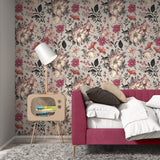 Roses and Chamomile Flowers Wallpaper Removable Wallpaper EazzyWalls 