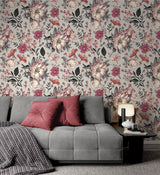 Roses and Chamomile Flowers Wallpaper Removable Wallpaper EazzyWalls 