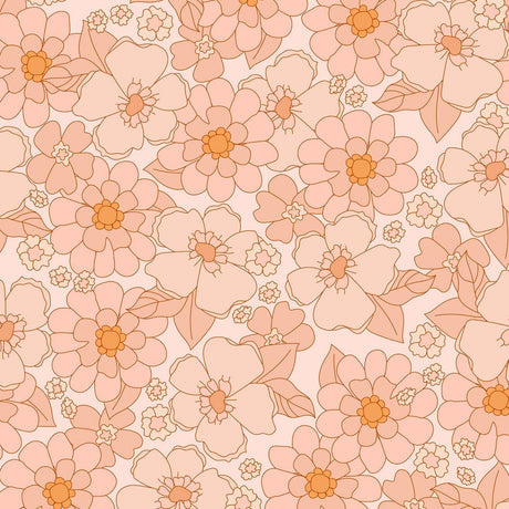 Retro Flower Wallpaper Removable Peel and Stick Wallpaper EazzyWalls  