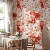Peony Flower Wallpaper Removable Wallpaper EazzyWalls 