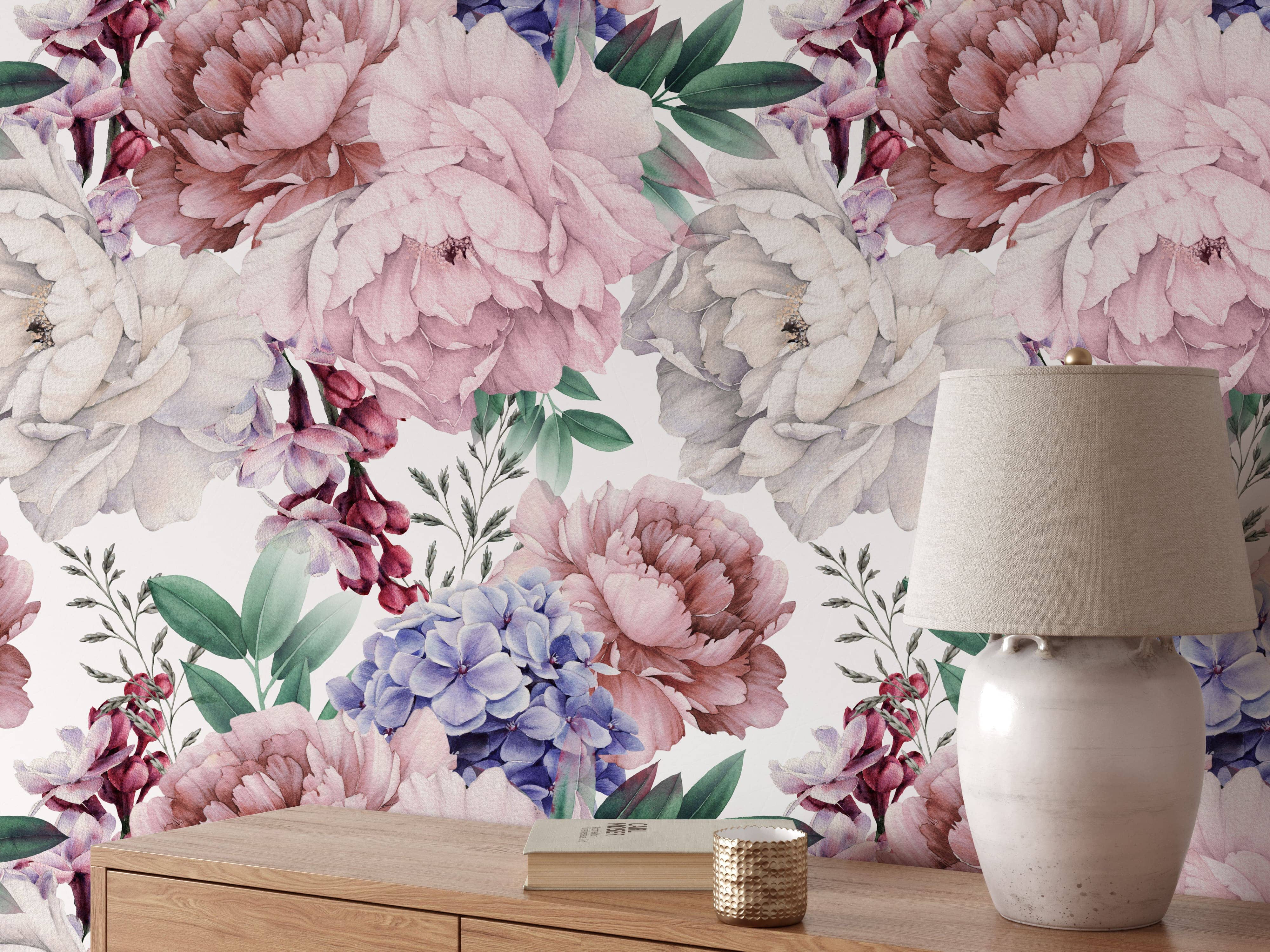 Purple Peony Wallpaper – EazzyWalls