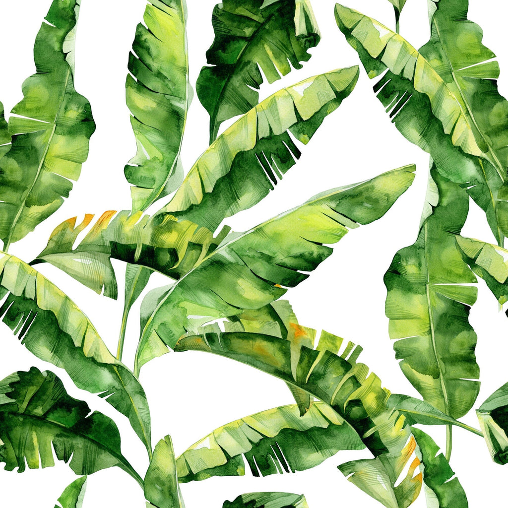 Green Tropical Leaf Wallpaper Removable Wallpaper EazzyWalls Sample: 6''W x 9''H Smooth Vinyl 
