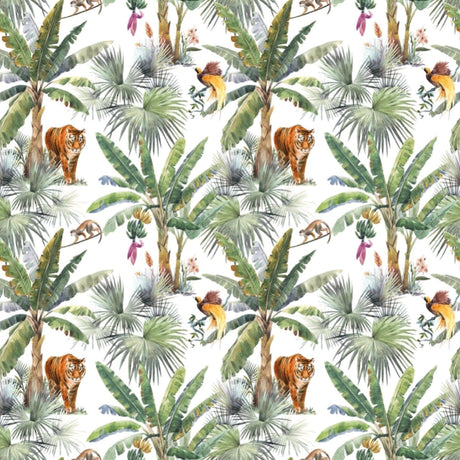 Tiger Wallpaper Peel and Stick - Tropical Palm Tree Wallpaper 