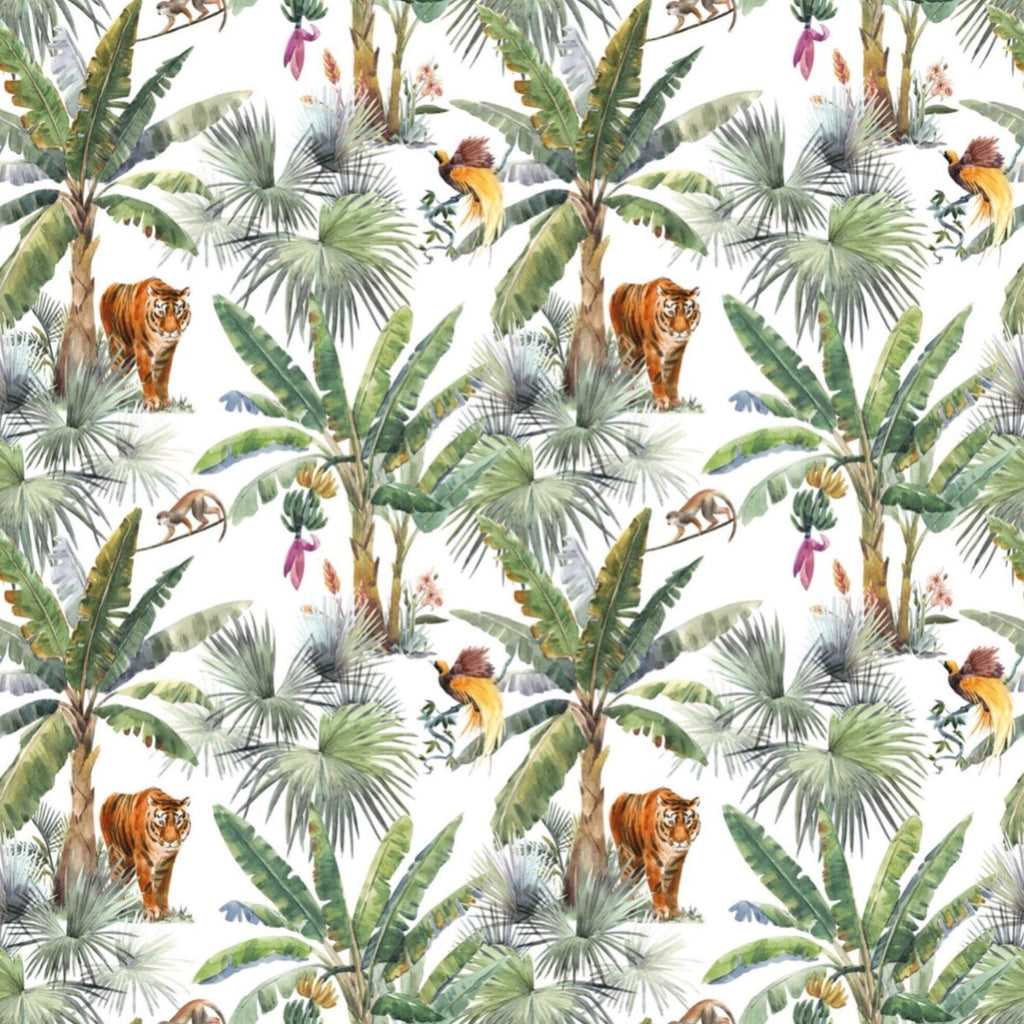 Tiger Wallpaper Peel and Stick - Tropical Palm Tree Wallpaper 