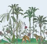 Tiger Chinoiserie Wall Mural Removable Wallpaper EazzyWalls 