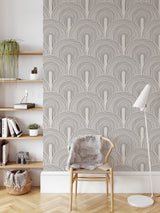 Trendy minimalist aesthetic pattern with abstract composition in neutral colors wallpaper mural Removable Wallpaper EazzyWalls 