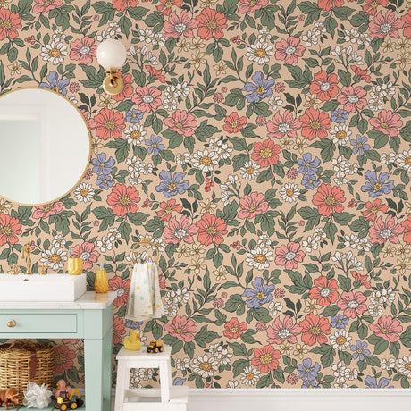 Floral Wall Mural Wallpaper image 2