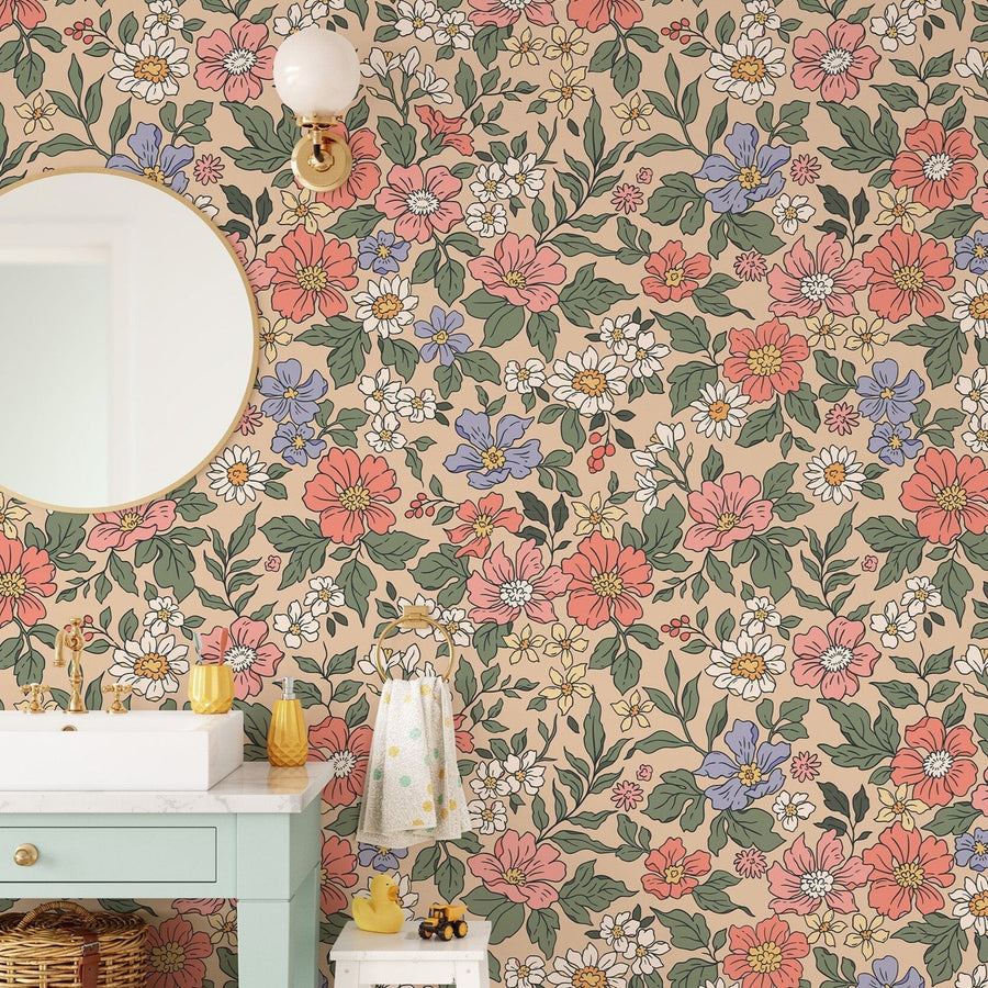 Floral Wall Mural Wallpaper image 2