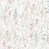 Floral Wallpaper Watercolor Flowers Peel and stick Wallpaper EazzyWalls Sample: 6''W x 9''H Smooth Vinyl 