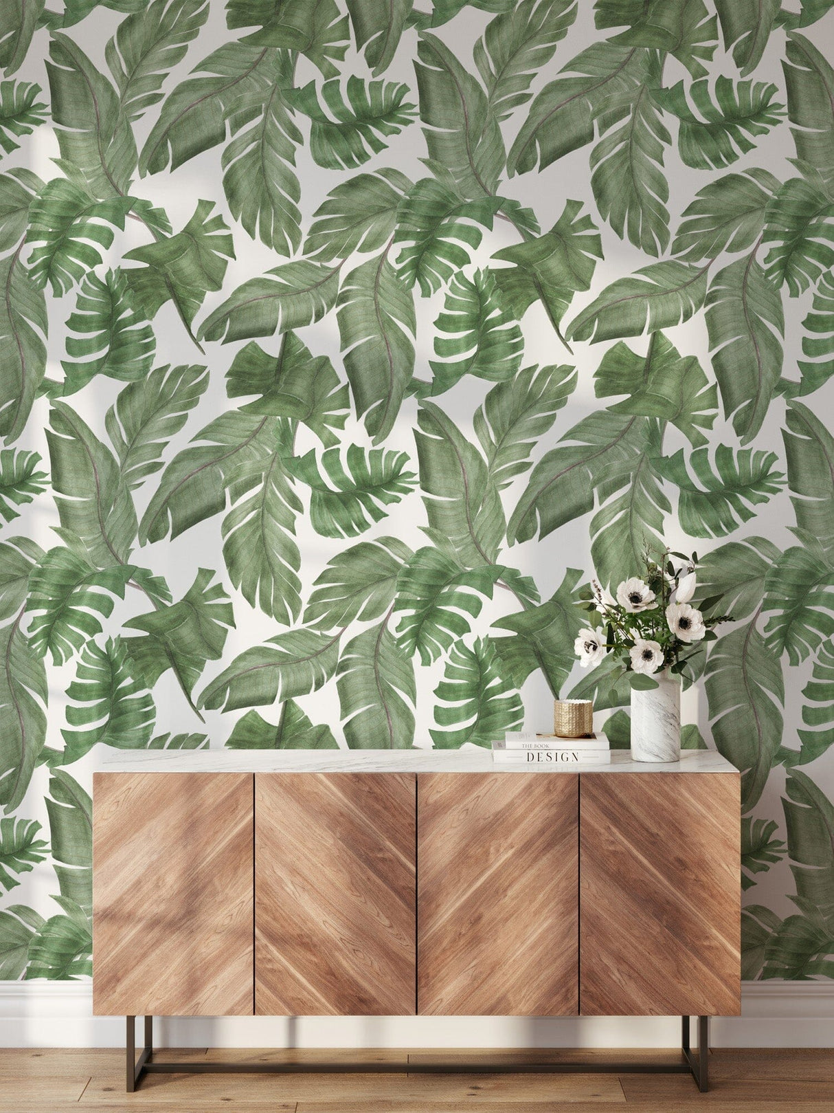 Large Print Tropical Wallpaper Removable Wallpaper EazzyWalls 