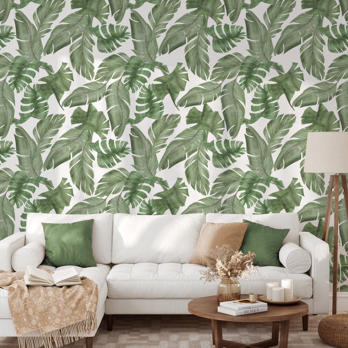 Large Print Tropical Wallpaper Removable Wallpaper EazzyWalls 