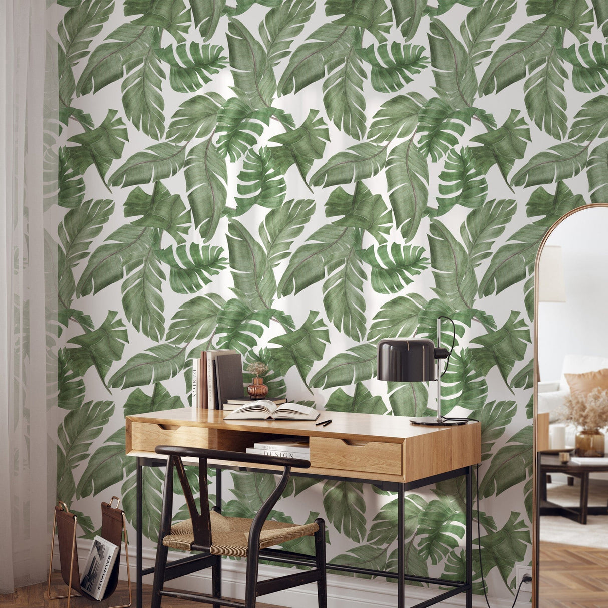 Large Print Tropical Wallpaper Removable Wallpaper EazzyWalls 