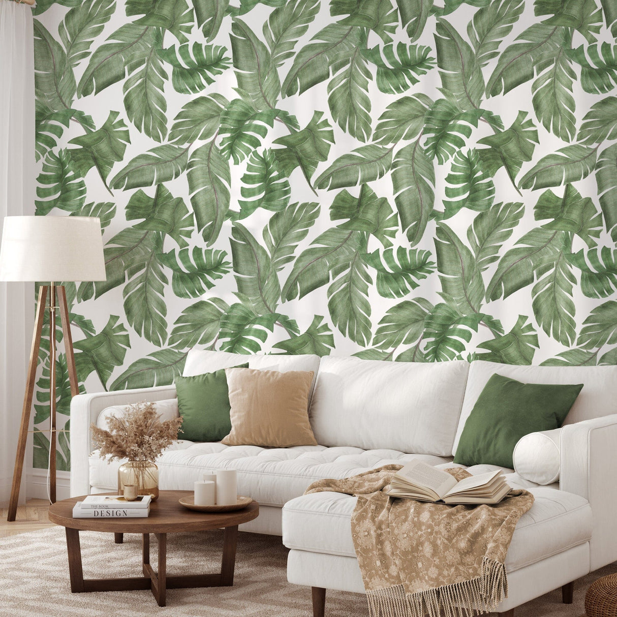 Large Print Tropical Wallpaper Removable Wallpaper EazzyWalls 