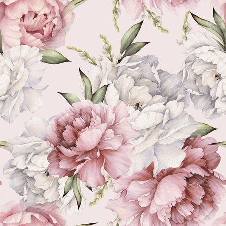 Peony Flower Wallpaper Peel and Stick image 2