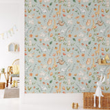 Nursery Animal Wall Art Peel and stick Wallpaper EazzyWalls 