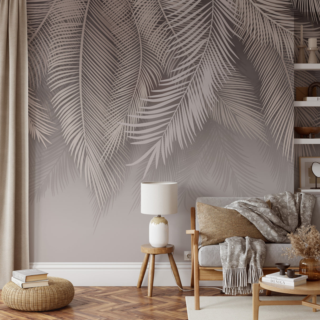 Tropical Palm Leaves Wallpaper Mural Removable Wallpaper EazzyWalls 