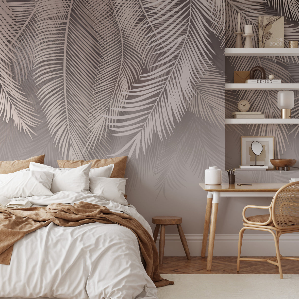 Tropical Palm Leaves Wallpaper Mural Removable Wallpaper EazzyWalls 