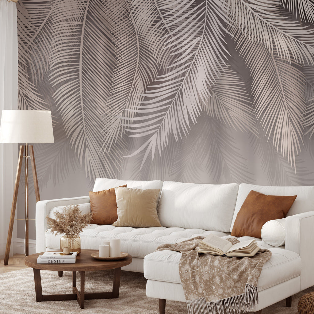 Tropical Palm Leaves Wallpaper Mural Removable Wallpaper EazzyWalls 