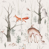 Hunting Fox and Deer Wall Mural for kids Peel and stick Wallpaper EazzyWalls 