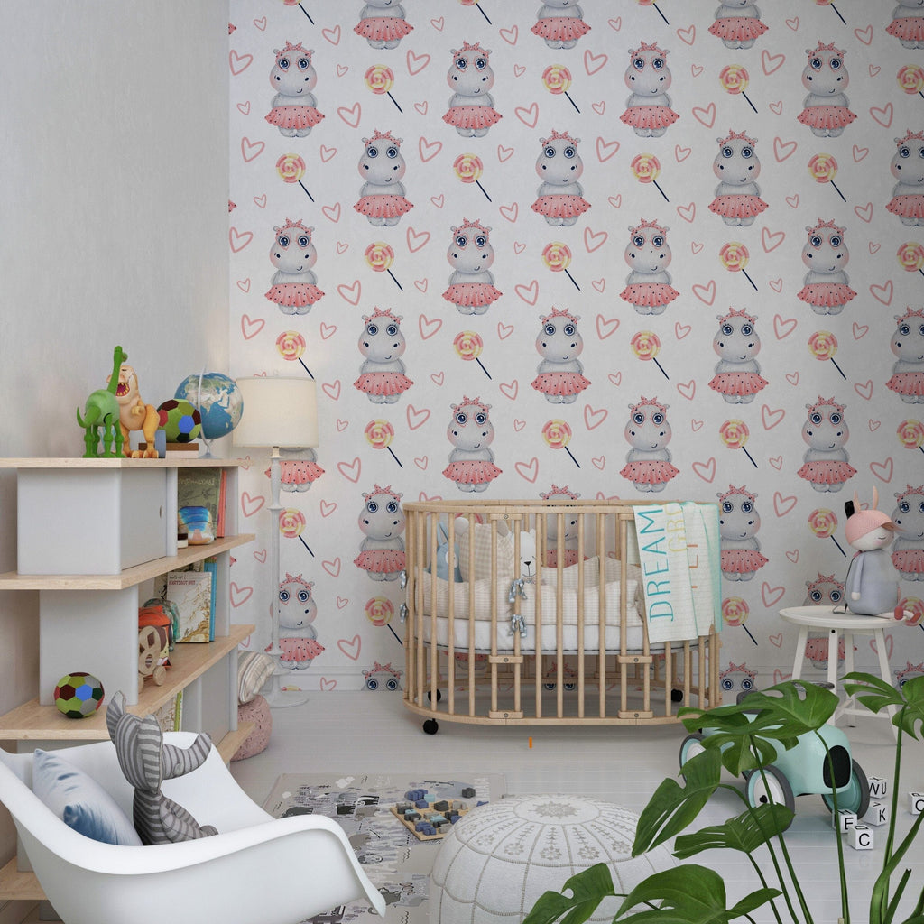 Animal prints for nursery Peel and stick Wallpaper EazzyWalls 